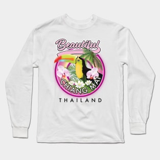 Beautiful Chiang Mai Thailand logo Long Sleeve T-Shirt